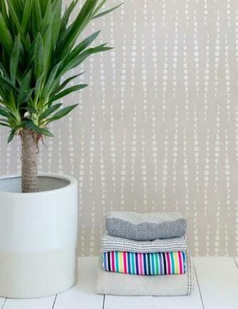 Earthlight Designer Wallpaper In Color Ashlar White On Neutral