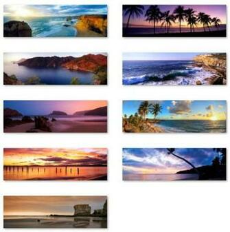 Beaches Panoramic Wallpaper Optimized For Dual Monitors