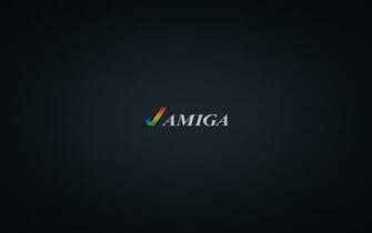 Amiga Logo Dark Blue Background By Pixeloza
