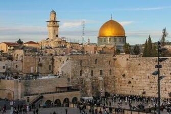 Wall With The Dome Of Rock In Background Jpg