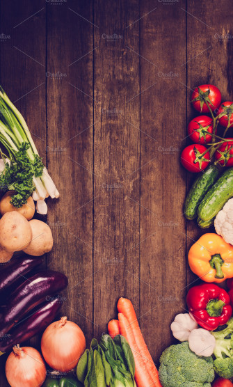Vegetables On Wooden Background Stock Photo Containing Autumn And Wallpaper