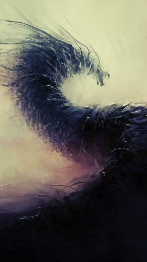 Fantasy Dark Dragon Wallpaper iPhone