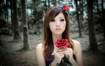 Cute Asian V5 Wallpaper