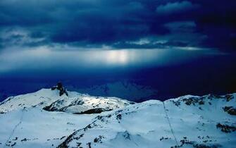 Sunset Snow Mountain
