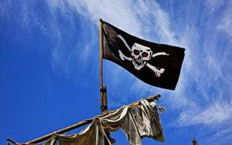 Pirate Ship Flag Wallpaper