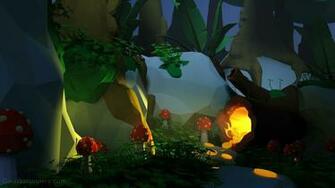 Hidden Pot Of Gold In The Forest Wallpaper