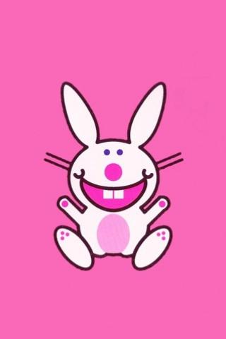Pink Bunny iPhone Wallpaper HD