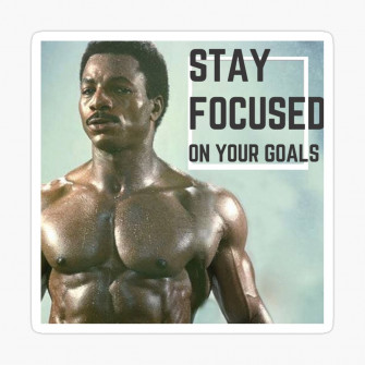 Stay Focused On Your Goals Motivational Poster Moral Gym Room