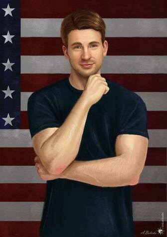 Steve Rogers Captain America By Unicatstudio