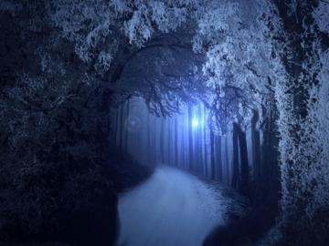 Premade Background Spooky Forrest By Sylviasart