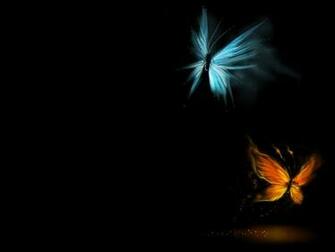 Wallpaper Best Size 3d Butterfly With Black Screen