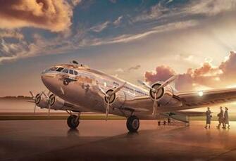 Art Plane Pan American Airways System Boeing Planting