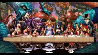 Alice In Wonderland Grimms Fairy Tales Wallpaper