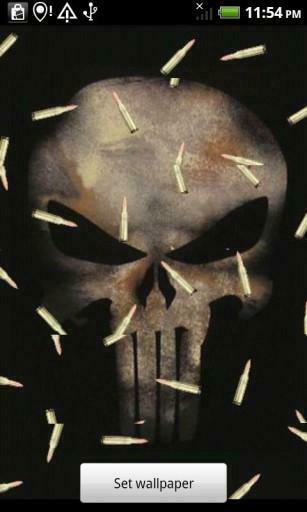 Bigger Punisher Skull Live Wallpaper For Android Screenshot
