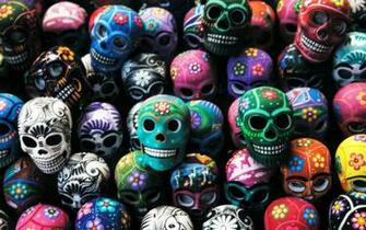 Skull Art Mexico Oaxaca Widescreen Wallpaper Wide Net