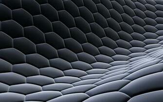 3d Abstract Dark Design Hexagons Digital Art Honeycomb Wallpaper
