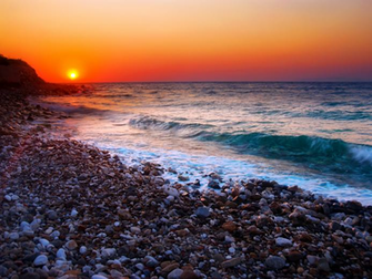 Night Beach Background Wallpaper HD Background Desktop