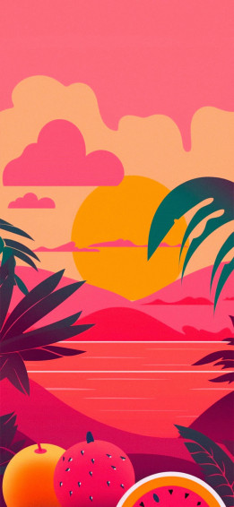 Summer Aesthetic Pink Wallpaper For iPhone