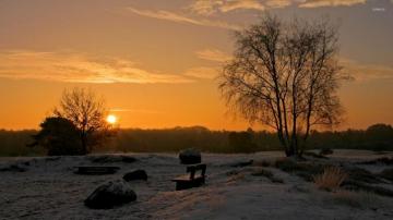 Beautiful Winter Sunset Wallpaper Nature