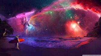 Astronaut Galaxy Wallpaper Top