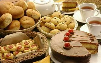 Cake And Biscuits Wallpaper Image