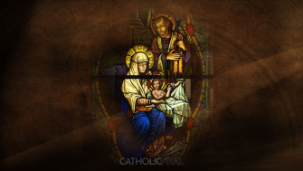 Stunning Stained Glass Windows Of The Nativity HD Christmas