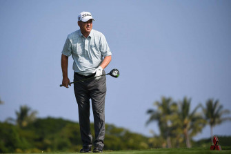 Loren Roberts Standing On Golf Course Wallpaper