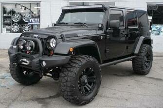 Custom Black Jeep Wrangler Unlimited Rubicon