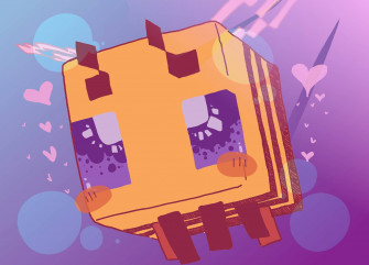 Minecraft Bee Wallpaper