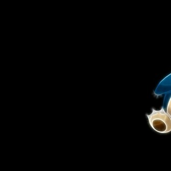 Pokemon Snorlax Black Background Wallpaper