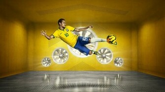 Neymar Background Brazil Flag