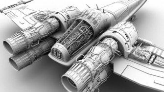 3d Rendermax X Wing Fighter