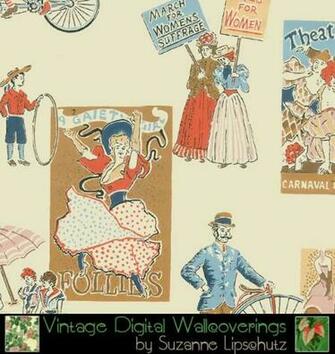 Suzanne Lipschutz Vintage Digital Reproduction Wallpaper Dig