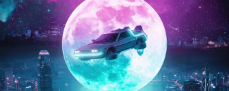 Wallpaper 4k Back To The Future Delorean Poster