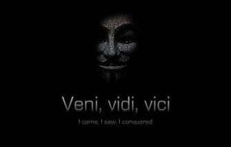 Wallpaper Dark Anonymous Veni Vici Vidi Image For Desktop