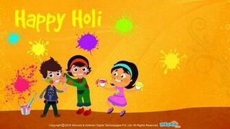 Happy Holi Desktop Wallpaper For Kids Mocomi