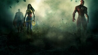 Superman Wonder Woman Flash Wallpaper So You Can
