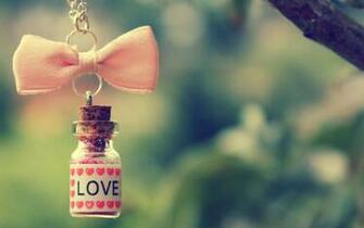 Love Bottle Charm Wallpaper Cute