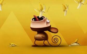 Cartoon Monkey Wallpaper