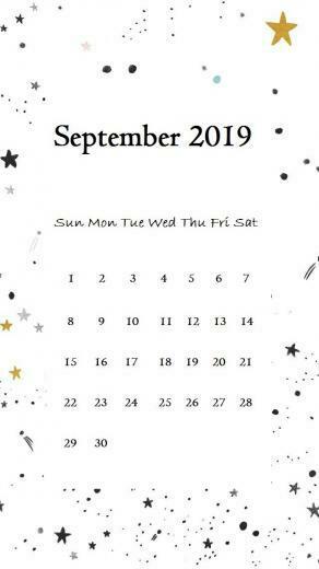 September iPhone Calendar Wallpaper September2019