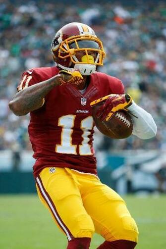 Washington Redskins Desean Jackson Celebrates After A Completion