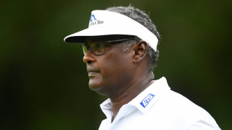 Vijay Singh Side Shot Wallpaper