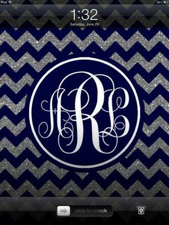 Navy And Silver Glitter Chevron iPad From Nreese47 On Epic