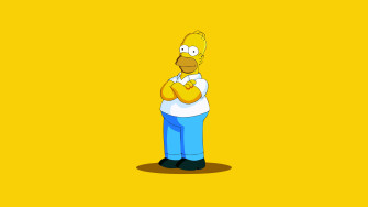 Homer Simpson Wallpaper 4k The Simpsons Yellow