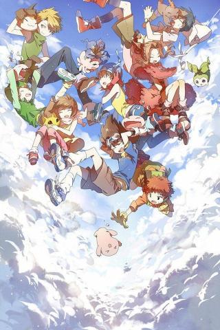 Beautifully Drawn Digimon Adventure Phone Wallpaper Original