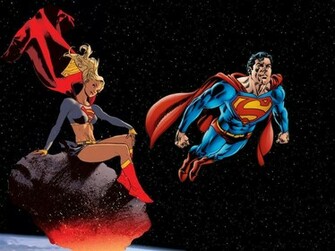 Superman Supergirl X Comic Wallpaper