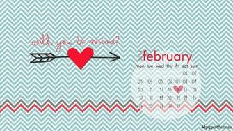 February Desktop Calendar