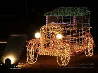 Christmas Light Displays Wallpaper Background