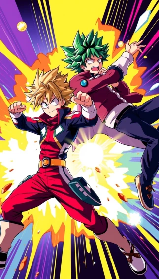 Bakudeku Phone Wallpaper