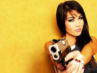 Gun Babe High Quality And Resolution Wallpaper On